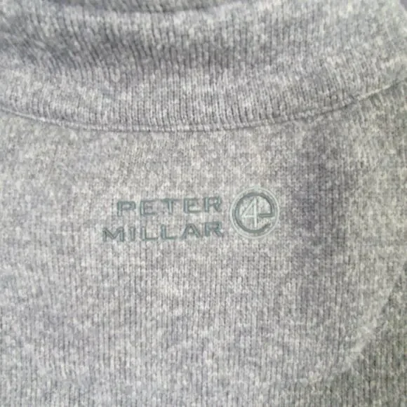 Peter Millar Ryder Cup 2016 Hazeltine Sweater Mens M Gray 1/4 Zip - Picture 8 of 10